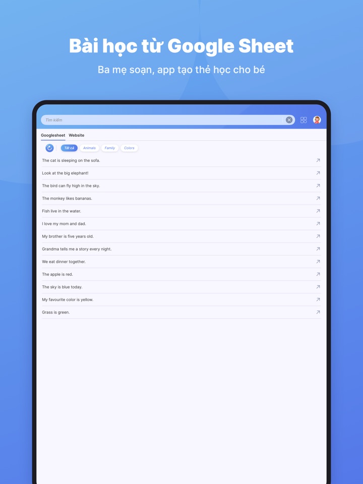 Bài học từ Google Sheet